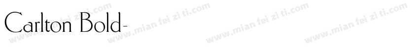 Carlton Bold字体转换